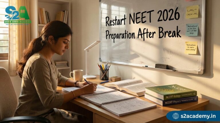 restart NEET 2026 preparation after break