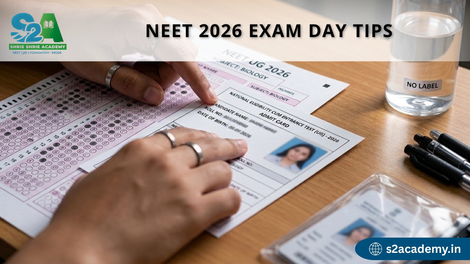 NEET 2026 Exam Day Tips for Students – Simple Ways to Stay Calm and Finish Your Paper on Time